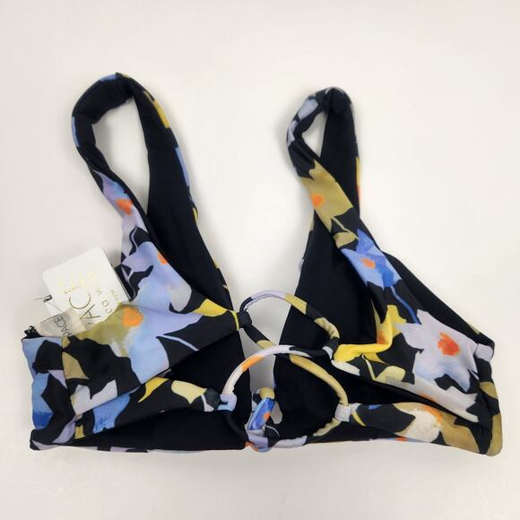 L*Space Playa Bikini Top in Black Floral Size Small NWT - Picture 2 of 4